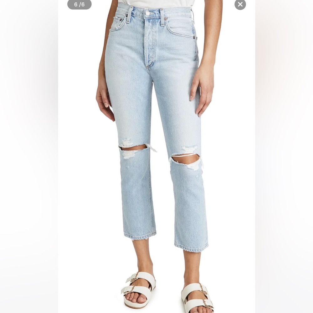 Agolde Riley Straight Cropped Jeans